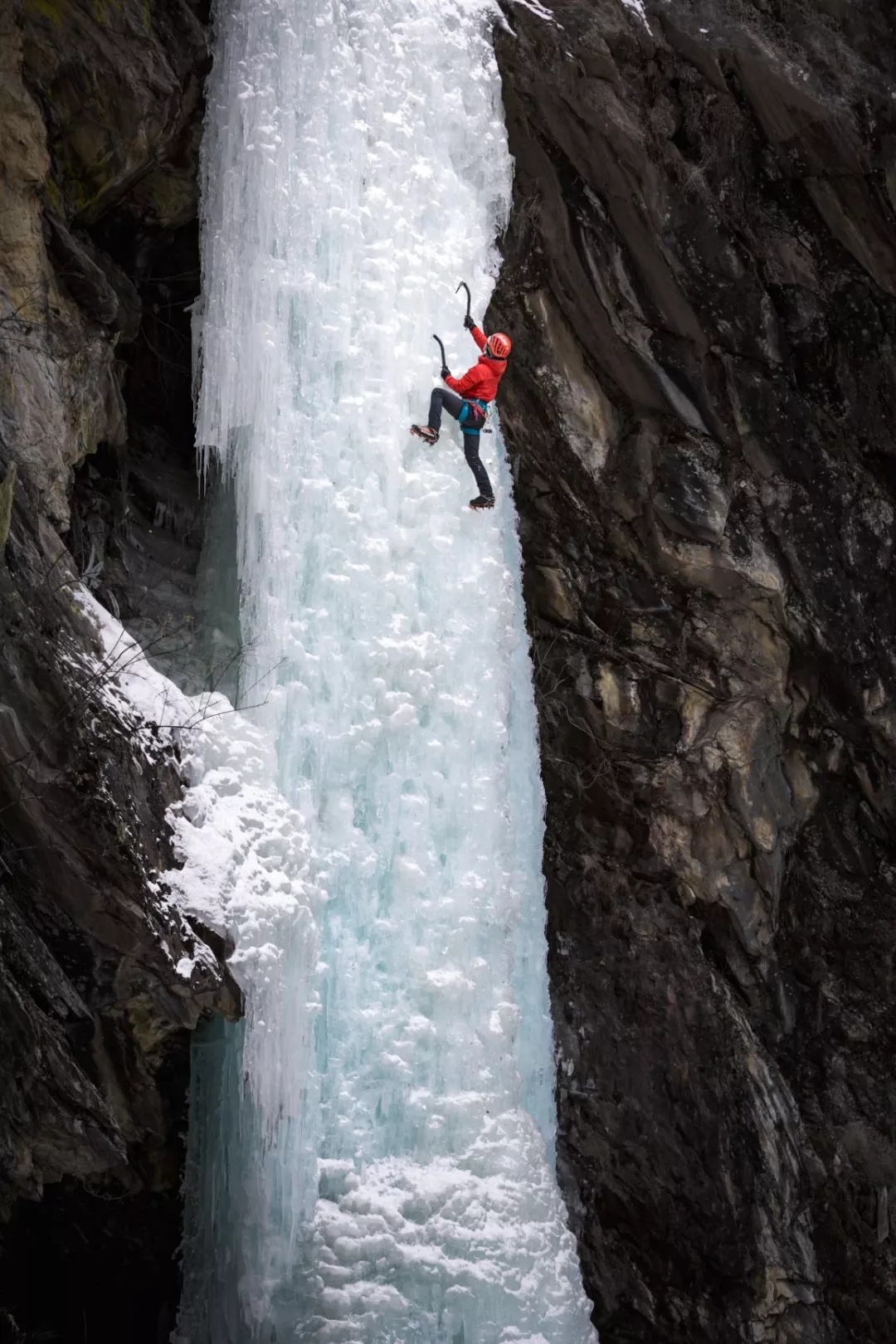 攀登者古古free solo大石包冰瀑-6